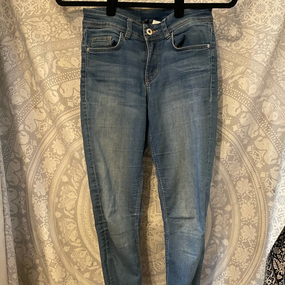 Blue Stretch Skinny Jeans
